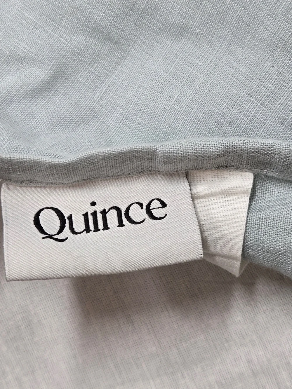 QUINCE Set Of 2 48x96 European Linen Curtains Light Blue 9097